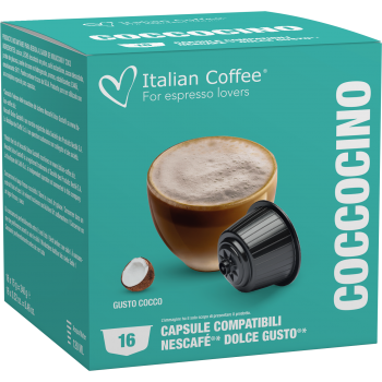 For Dolce Gusto Italian Coffee - Coconut Mokaccino for Dolce Gusto ® - 16 Capsules ITCOFCOCODG