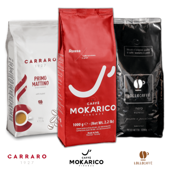 Café en grains Coffret de dégustation - Sélection Intense - Assortiment de café en grain 3 x 1 kg - Idéal pour espresso INTEN...