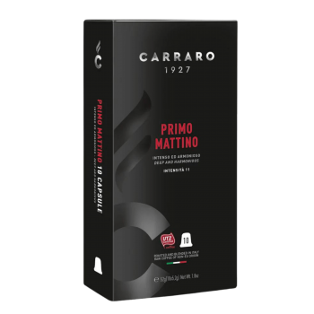 Nespresso® Compatible Caffè Carraro 1927 - Primo Mattino 20x pods - Nespresso ® compatible capsules CARPMNES20