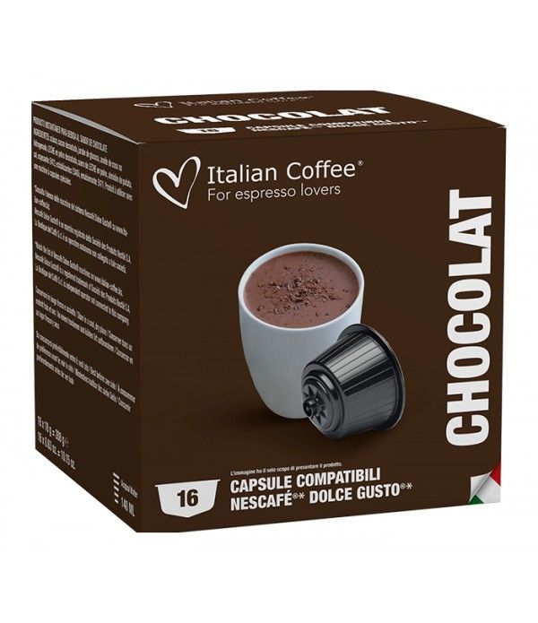 For Dolce Gusto Italian Coffee - Chocolate for Dolce Gusto ® - 16 Capsules ITCOFCHOCODG