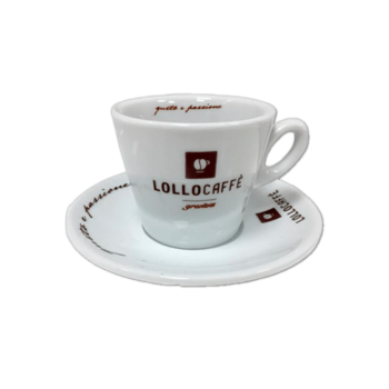 Tasses Lollo Caffè - Set de 6 Tasses + Sous-tasses \\"Gusto e Passione\\" pour Cappuccino LOLLOCPV6ESP
