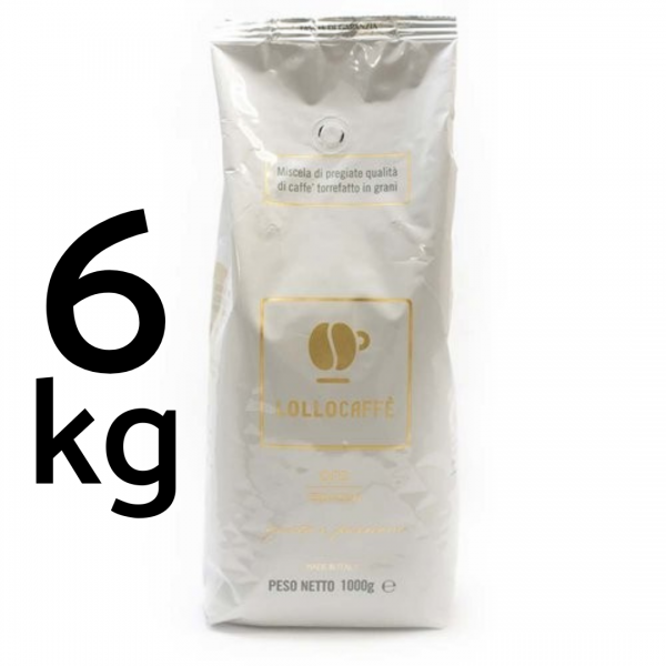 Accueil 6x Café en grains, torréfaction de Naples - Lollo Caffè – Oro Arabica - 1kg LOLLOROG6