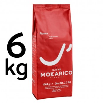 Accueil 6x Café italien en grains - Qualité Premium - Mokarico La Rossa - 1kg MOKAROSG6