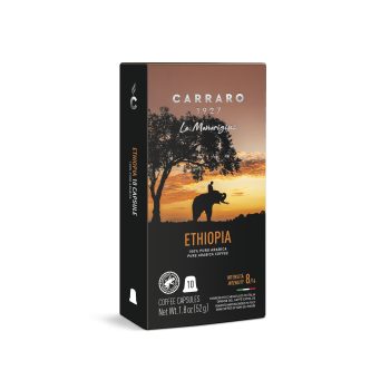 Home 100x Nespresso® Compatible Capsules- Ethiopia Single Origin - Caffè Carraro 1927 CARETHNES100