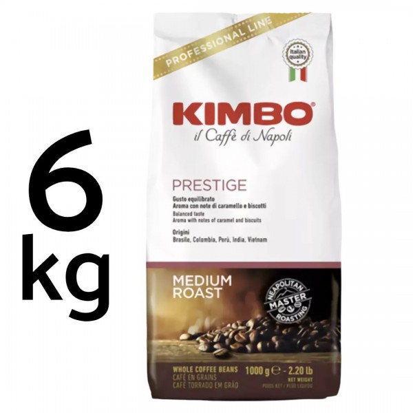 Accueil Café en grains - Kimbo Caffè Prestige 6KG - Professional Line KMBPRST6KG