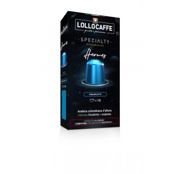 Home 100 Capsules - Lollo Caffè Speciality Hermes - Aluminium capsules Nespresso® compatible LCHERMESNES100
