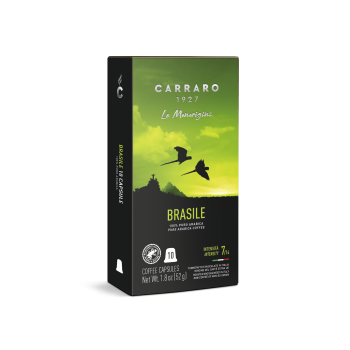 Home 100 Nespresso® Compatible Capsules - Brazil Single Origin - Caffè Carraro 1927 CARBRANES100