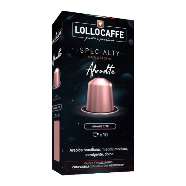 Nespresso® Compatible Lollo Caffè Speciality Afrodite - 10 Capsules Nespresso® compatibles en Aluminium LCAFRODITENES10