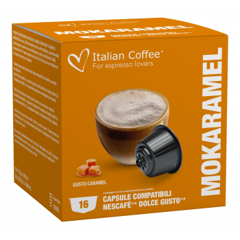Pour Dolce Gusto Italian Coffee - Moka Caramel pour Dolce Gusto ® - 16 Capsules ITCOFKARAMELDG