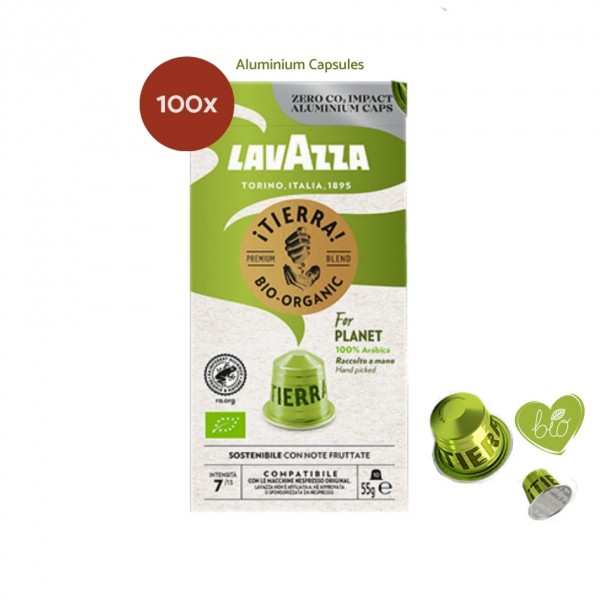 Accueil Nespresso® Compatible – Lavazza Tierra For Planet - 100 capsules LAVTIERRANES100