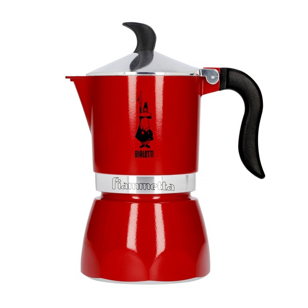 Cafetières Bialetti Bialetti Fiammetta rouge - Cafetière Moka 3 tasses - Aluminium BIAFIAM3TZ