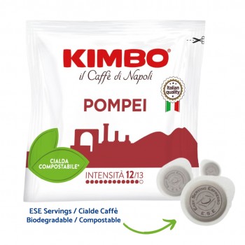 Coffee Capsules Kimbo Pompei - 50x Paper Pods ESE 44mm KIMBOPOM50ESE
