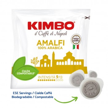 Home KIMBO - Amalfi 100% Arabica - 300x Paper Pods ESE 44mm KMBAMA300ESE