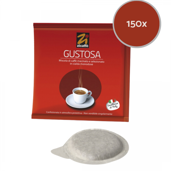 Home Zicaffè - Gustosa - 150 ESE Coffee pods ZICGUST150ESE