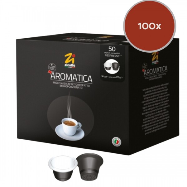 Accueil Zicaffè Aromatica - Nespresso compatible - 100 Capsules café ZICARO100NES