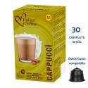 For Dolce Gusto MAXI PACK - 30 Italian Coffee Cappuccino Capsules Compatible with Nescafé® Dolce Gusto® Machines ITCAPPUDG30