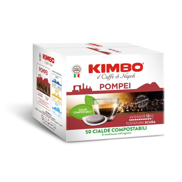 Coffee Capsules Kimbo Pompei - 50x Paper Pods ESE 44mm KIMBOPOM50ESE
