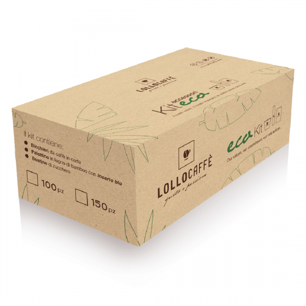 Accessoires Lollo Caffè - Kit Café ECO (100 tasses/sucres/cuillières) LOLKIT100